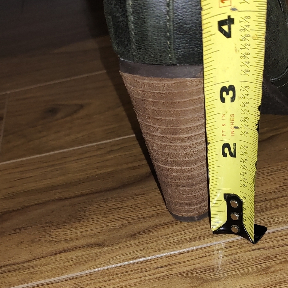 Not Rated Dark Green Ankle Boots with Buckle - Picture 6 of 7